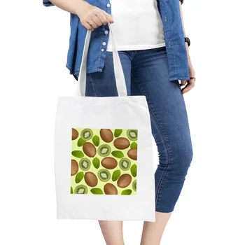 

Kiwi Printing Foldable Eco-Friendly Shopping Bag Tote Folding Pouch Handbags Convenient Large-capacity for Travel Grocery Bag