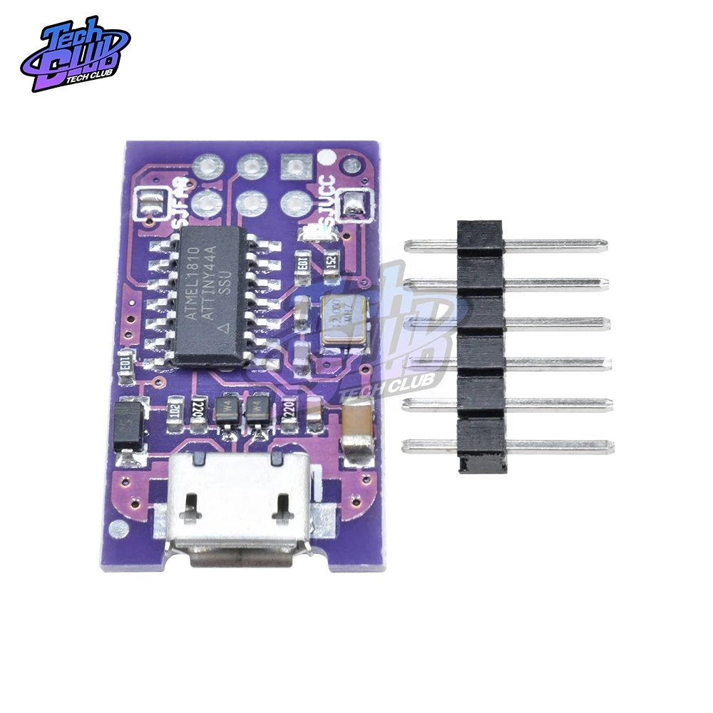 5 в микро usb Tiny AVR ISP ATTINY44 USBTinyISP программатор модуль для загрузчик ардуино