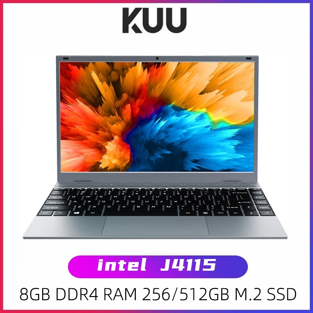 KUU ordenador portátil XBOOK de 14,1 pulgadas, 8GB, DDR4 RAM, 128G, 256G, SSD, Windows 10, Intel J4115, Quad core, retroiluminación, teclado, Notebook para estudiantes|Ordenadores portátiles| - AliExpress - Todo lo que necesitas para la escuela y la universidad