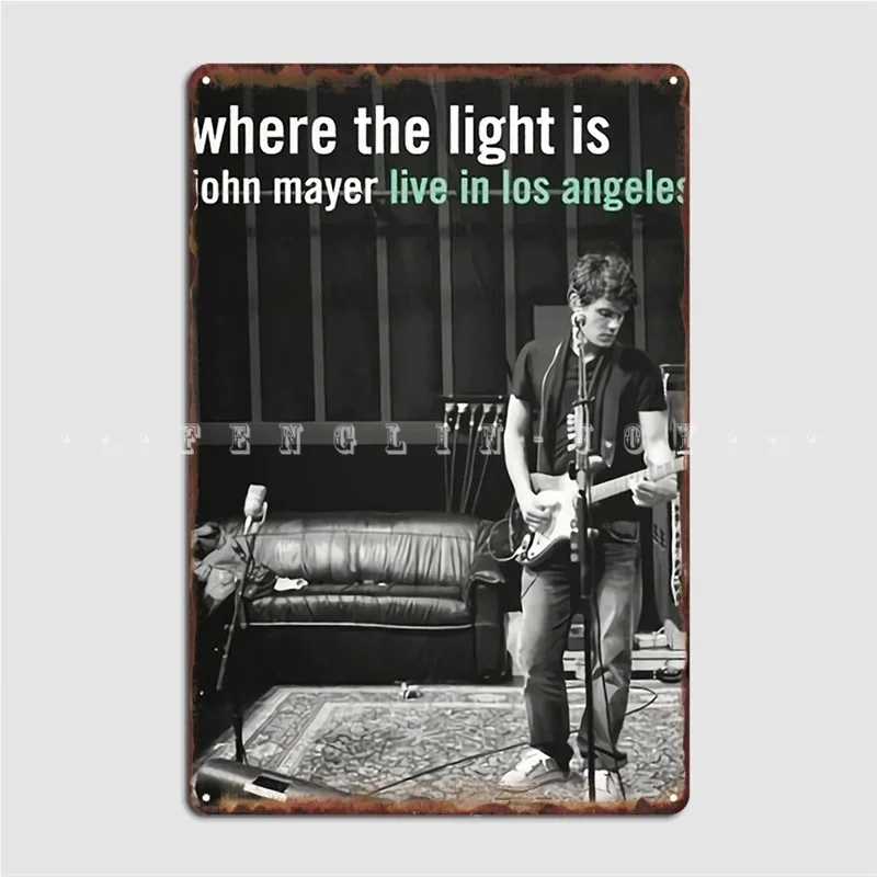 

Mayer Live Poster Metal Plaque Club Party Club Bar Retro Poster Tin Sign Poster