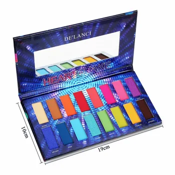 

16 Color Pigment Eyeshadow Palette Shimmer Matte Eye shadow Powder Waterproof Makeup Pallete