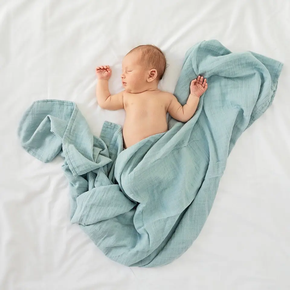 2 layer muslin blanket