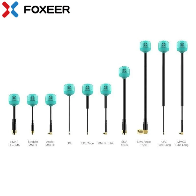 2 шт. Foxeer FPV антенна Lollipop pop4plusomni LDS 5 8G 2.6Dbi RHCP LHCP FPVSMA RPSMA UFL прямой/угол MMCX для дрона RC |