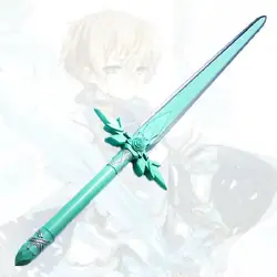 Espada anime arte on line pu, espada de espuma de borracha, adereços de faca eugps kirito cosplay templar samurai, brinquedos katana para adolescentes