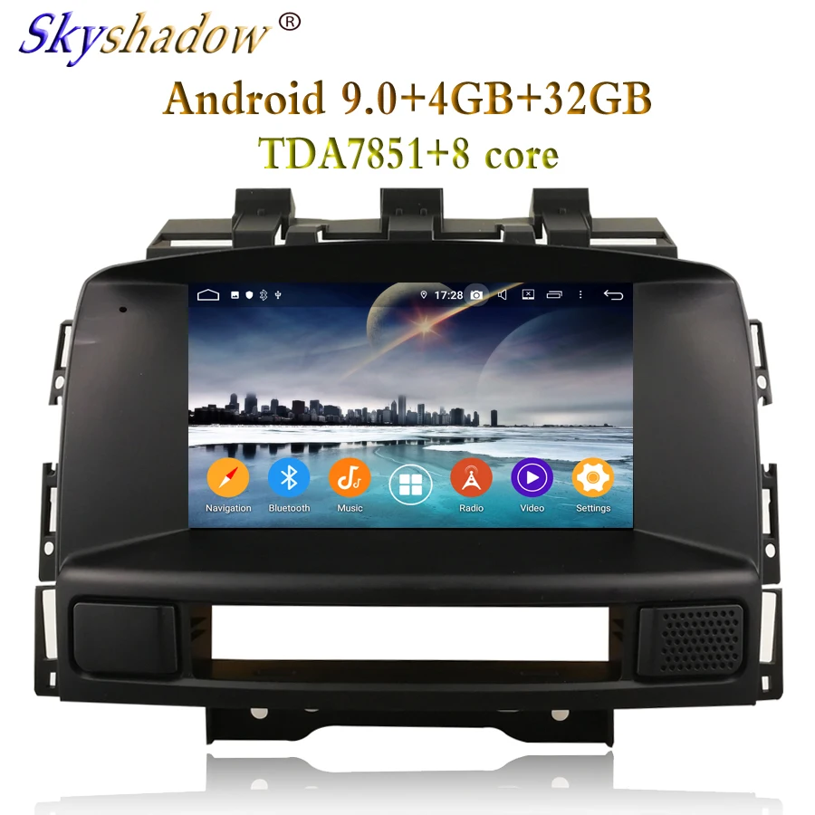 Best Android 9.0 For Buick Excelle GT XT Opel Astra J 2011 2012  eight 8 Core 4GB RAMCar DVD Player GPS map RDS Radio wifi Bluetooth 3