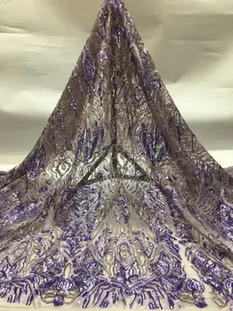 

best quality CiCi-56.6816 embroidered African Tulle Lace Fabric African French Lace Fabric with embroidery