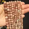 Natural Sun Stone Beads Round Loose Spacer Beads For Jewelry Making DIY Bracelets Necklace 15inches Strands 4mm/6mm/8mm/10mm ► Photo 3/6