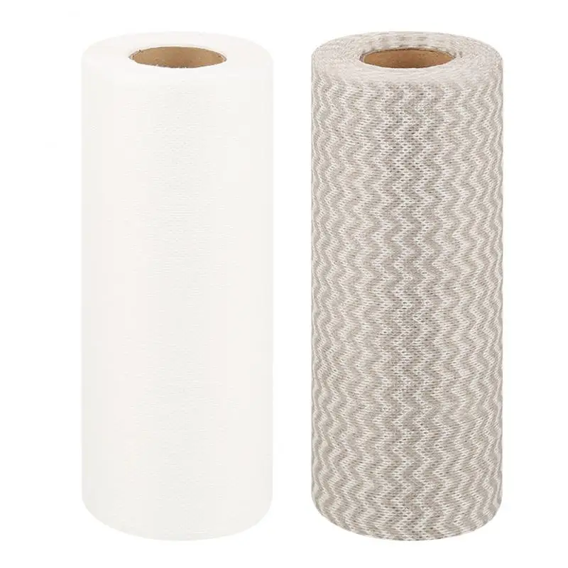 50p Roll Non Woven Fabric Washing Cleaning Cloth Towels Kitchen Non Woven Fabric Washing Cleaning Cloth