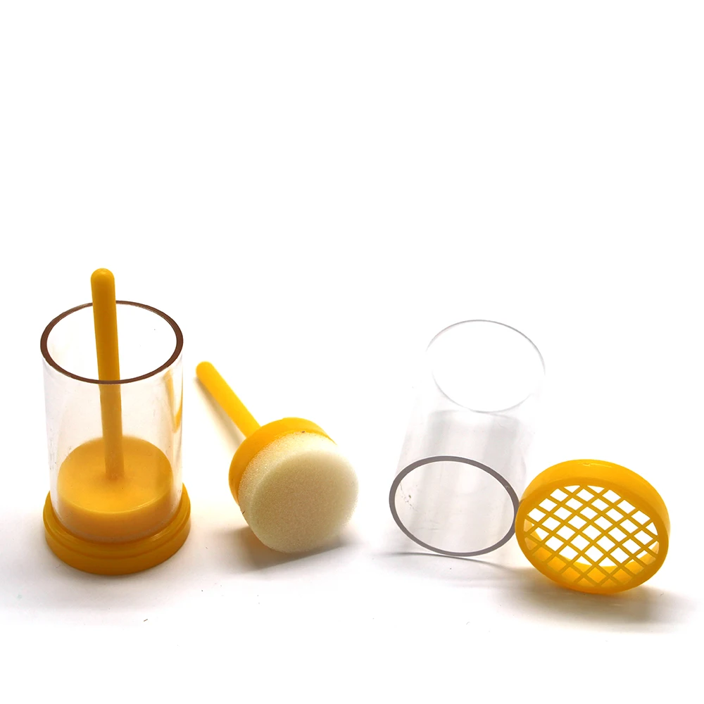 1PCS Beekeeping Queen King Bee Marking Rearing Marker Label Marker Yellow Plastic Bottle Insect Bees Farm Identification Tools beekeeping tools beekeeping accessories