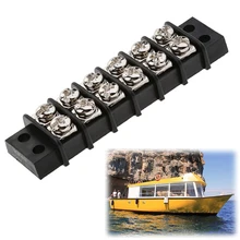 6 точек Авто морской распределитель питания Автобус Бар клеммный блок набор 30A 12 В клеммный Барьер полосы