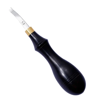 

LMDZ 1.5mm Leather Craft Edge Creaser Stainless Steel Blade Shallow Groove Press Line Polished Finish Press Sideline Edge Tool