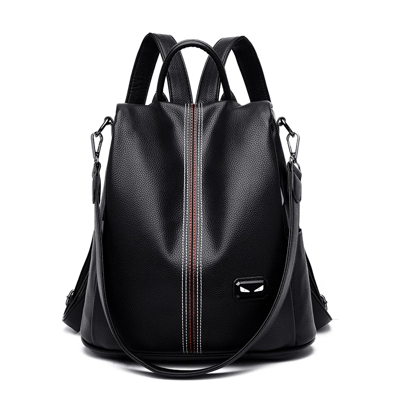 

Women Backpack for School Style Leather Bag For College Simple Design Women Casual Daypacks mochila Female Famous Brands 2019