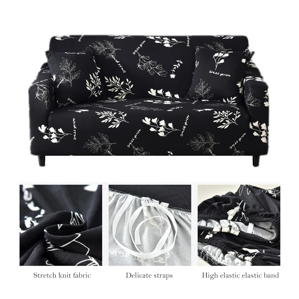 Stretch Slipcovers Sectional Elastic Stretch Anti-Slip Sofa Cover For Living Room Couch Cover Two Seat Sofa Cover