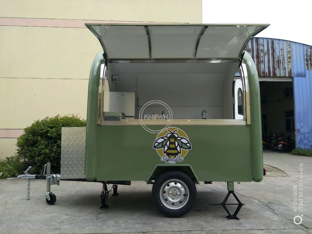 Киоск для еды hotdog, настраиваемый прицеп для еды, многофункциональная Мобильная тележка для еды