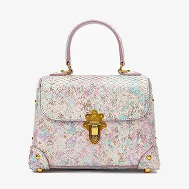 Women bags luxury brand high quality Snakeskin handbags women genuine leather bag fashion Handbag women s