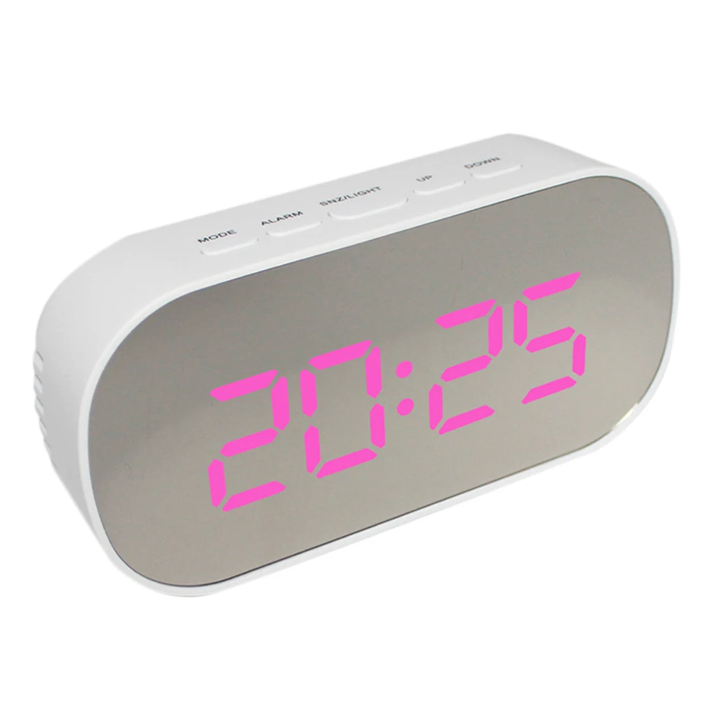 Multi-function Electronic Clock LED Digital Alarm Clock Bedside Clock Large Digits Display Battery Operated