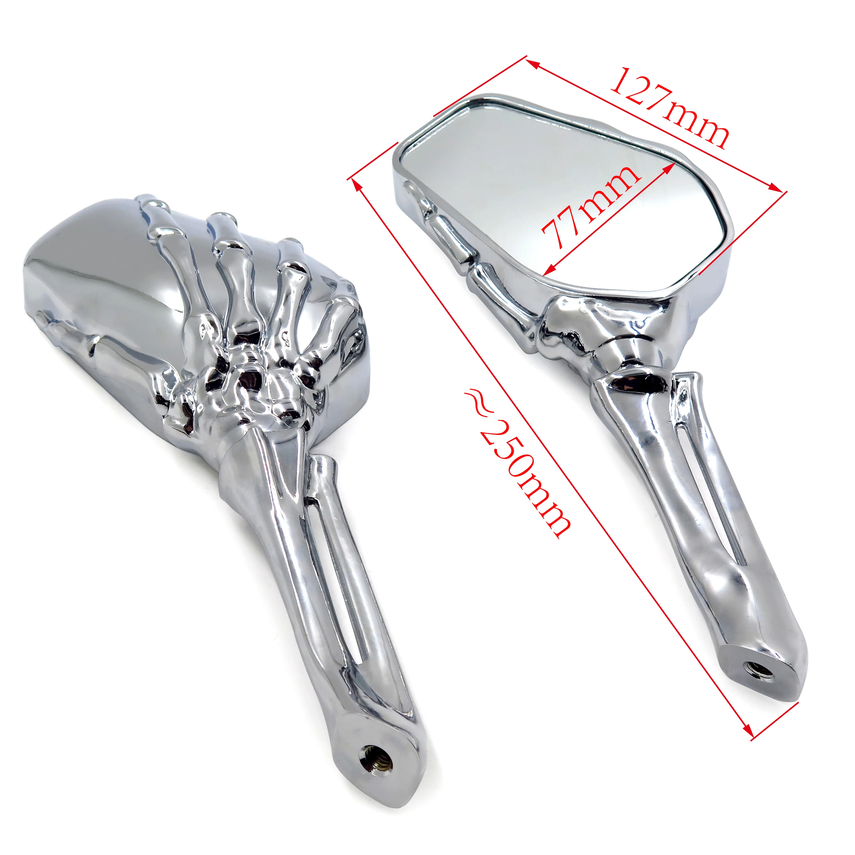 Aftermarket БЕСПЛАТНАЯ ДОСТАВКА запчасти для мотоцикла Череп Скелет Зеркала Suzu GSXR GSX R