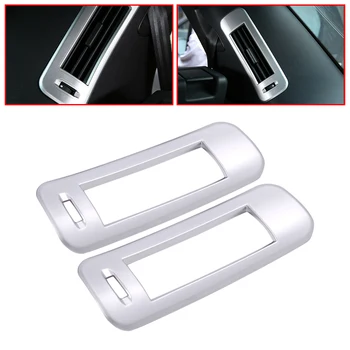 

DWCX Chrome 2PCS Rear B Pillar Air Vent Outlet Cover Trim Frame Fit for Land Rover Discovery Sport 7 Seats