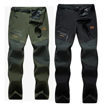 

New Arrival Men Belt Hiking Trekking Fishing Camping Climbing Summer Trousers Plus Size Water-resistance Outdoor Quick Dry Pants