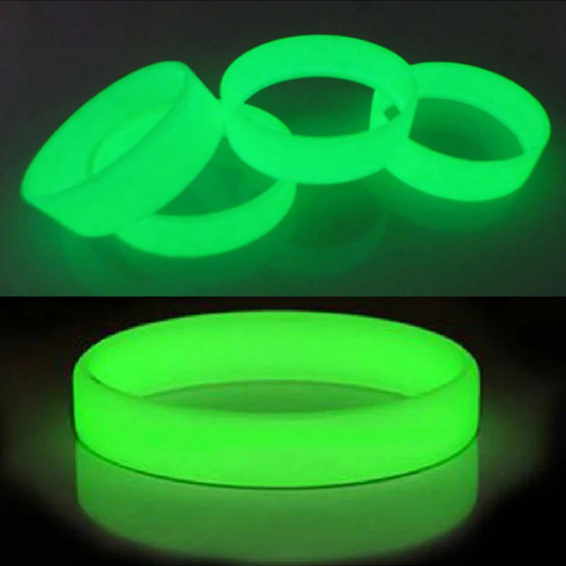 Bracelet Jewelry Luminous Hologram Flash Silicone Bracelets Bangle Rubber Wristband Friendship Wirst hand bands Glow in the Dark Gifts