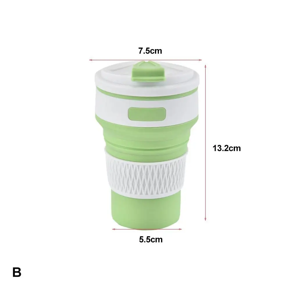 Выдвижной 350 мл портативный складной силиконовый чайник Кемпинг чашка с крышкой бутылки воды спортивная чашка