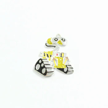 

Newest! 45mm*40MM 10pcs/lot Robot Rhinestone Pendants
