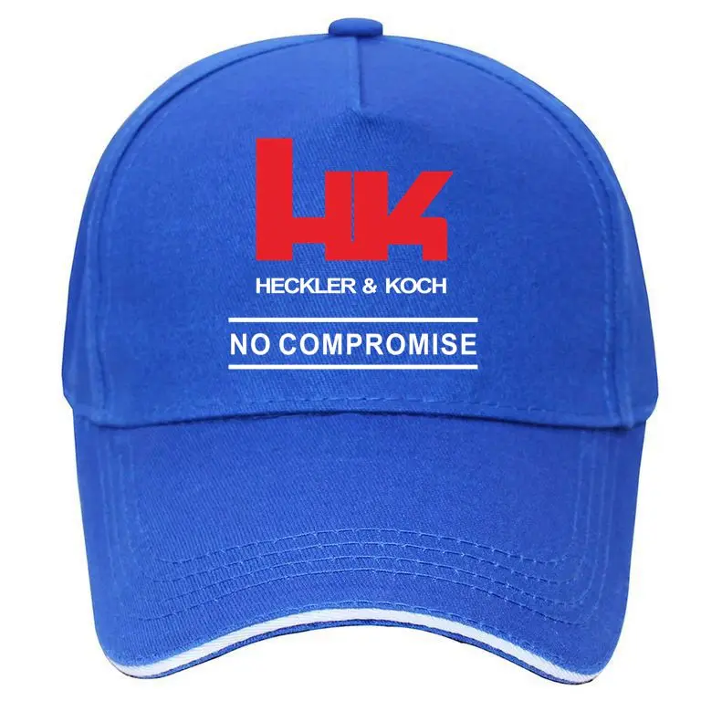 HK логотип Heckler Koch огнестрельное оружие нет компромисса Кепка бейсбольная кепка бейсболка шапка хип хоп Кепка с регулировкой размера шапки