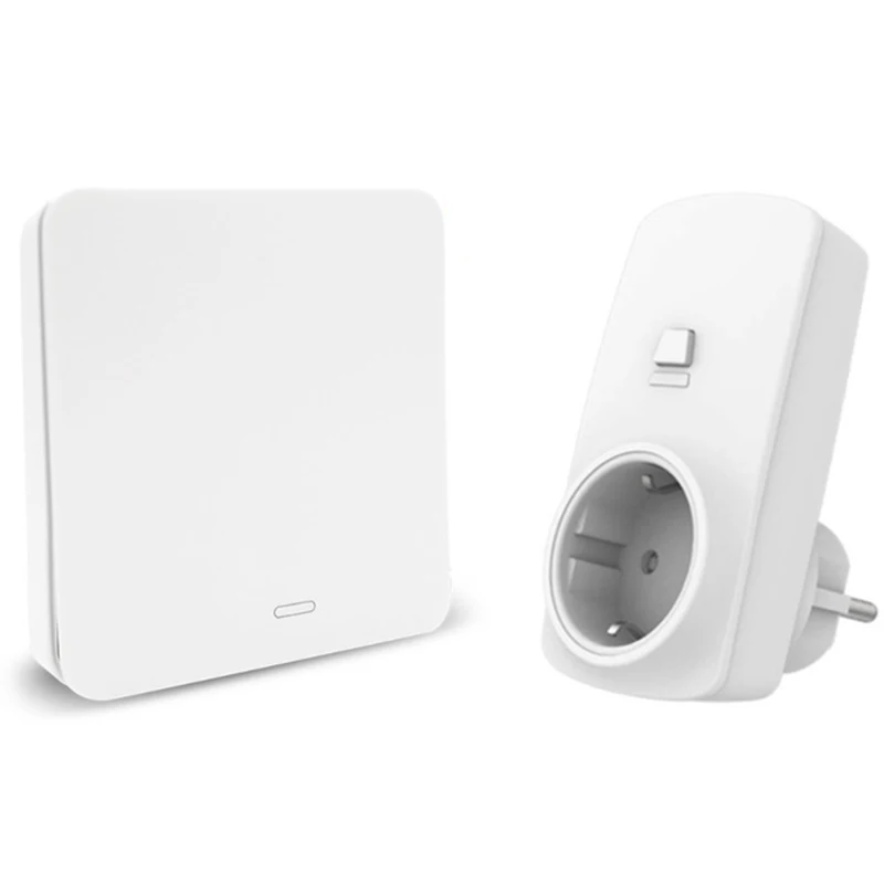 

Eu Type Wireless Socket Plug 10A Wireless Wall Switch No Battery,No Wire Needed,Remote Control Device,No Wifi No Wire Needed