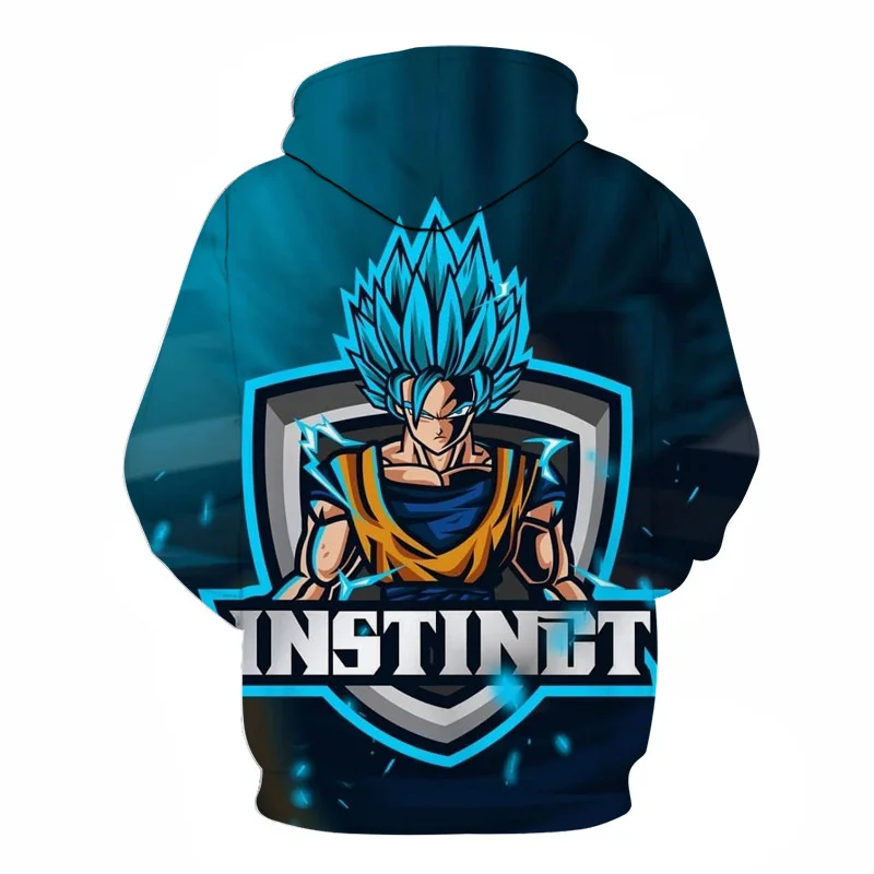 Dragon Ball Saiyan Goku Series Hoodies 3D Digitally Printed Long Sleeve Pocket Hoodie Sweatshirt Men Women Casual Baseball Wear