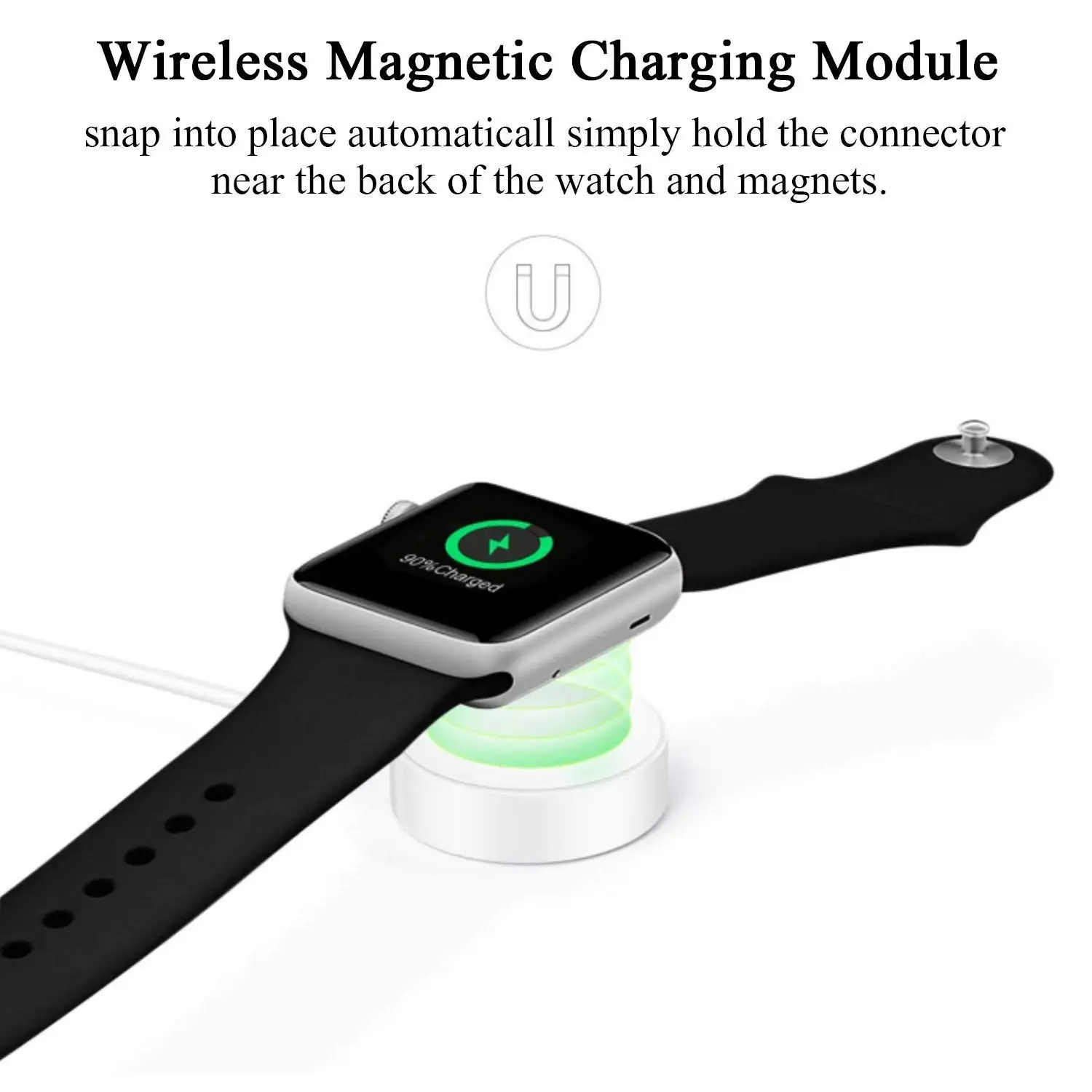 Магнитное зарядное устройство для Apple Watch USB Беспроводная зарядка 38 мм и 42 мм для iWatch серии 5 4 3 2 1 3FT Беспроводное зарядное устройство