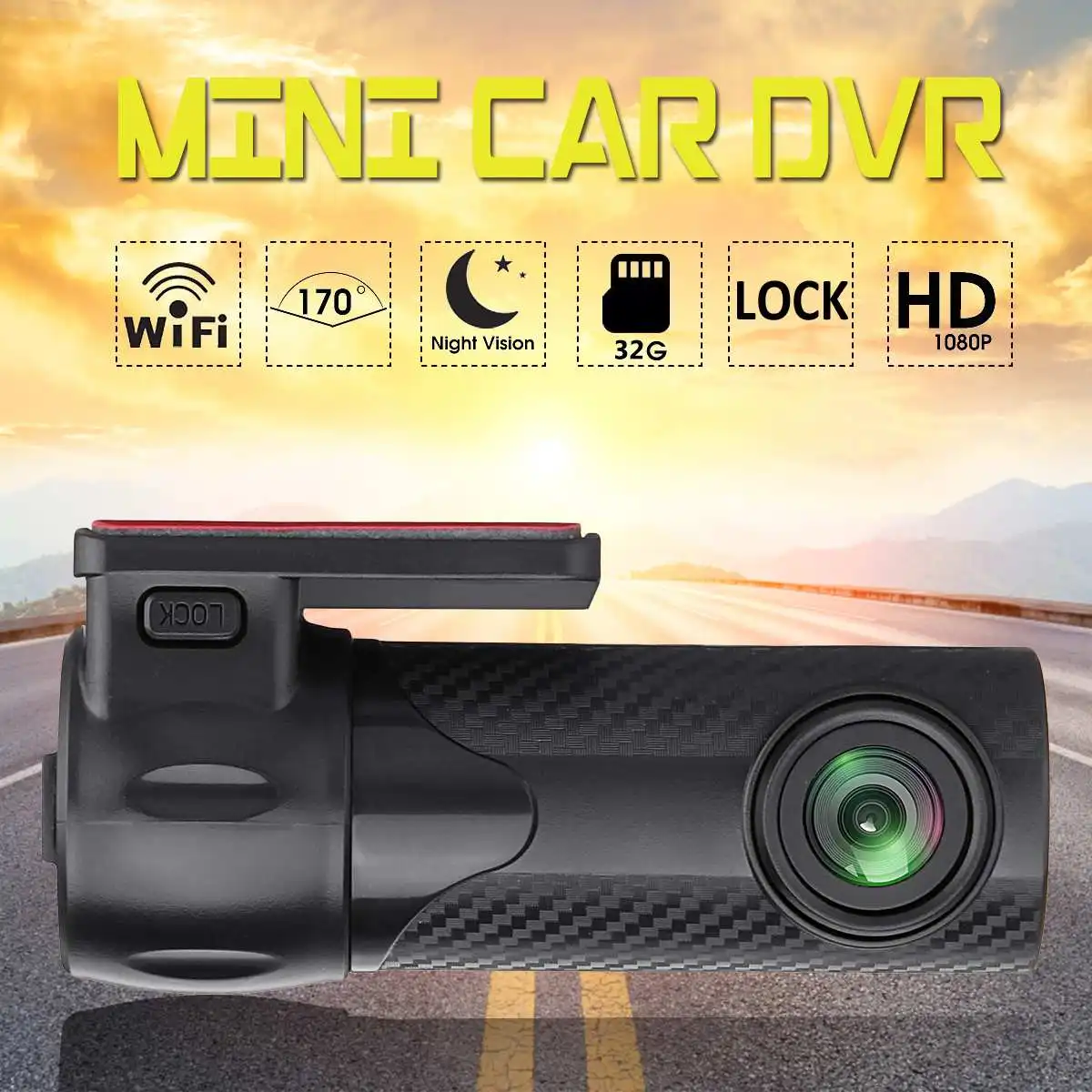 Многофункциональный видеорегистратор HD Mini ночного видения Автомобильный видеорегистратор с углом поворота 170 градусов широкоугольный объектив S700 wifi рекордер для вождения
