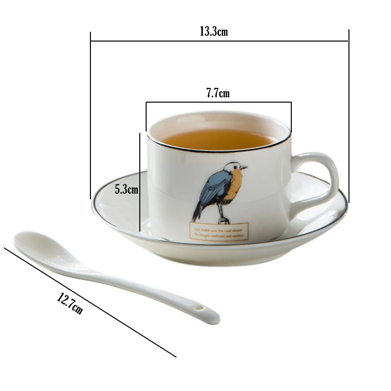 3Pce/комплект в европейском стиле керамика кофе кружки блюдце чайный сервиз день
