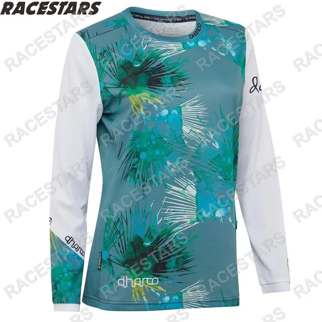 DHARCO Motorcycle Jersey Motocross Gear Women Downhill Jerseys Ladies Mountain Bike MTB Shirts Offroad DH Sportwear Clothing MX 12