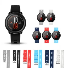 Умные аксессуары для Amazfit Stratos 2S ремешок 22 мм ремешок для Xiaomi Watch 1 2 Amazfit Pace чистый цвет сменный Браслет