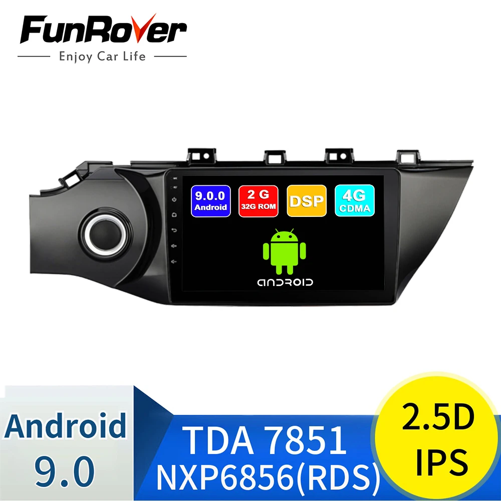 Funrover Автомагнитола для KIA RIO 3 4 2017автомобильный Android мультимедийный видео плеер