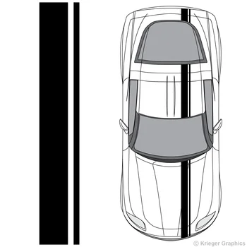 

For 1Set Chevy Corvette Offset Racing Stripes Vinyl Decal Kit Car styling
