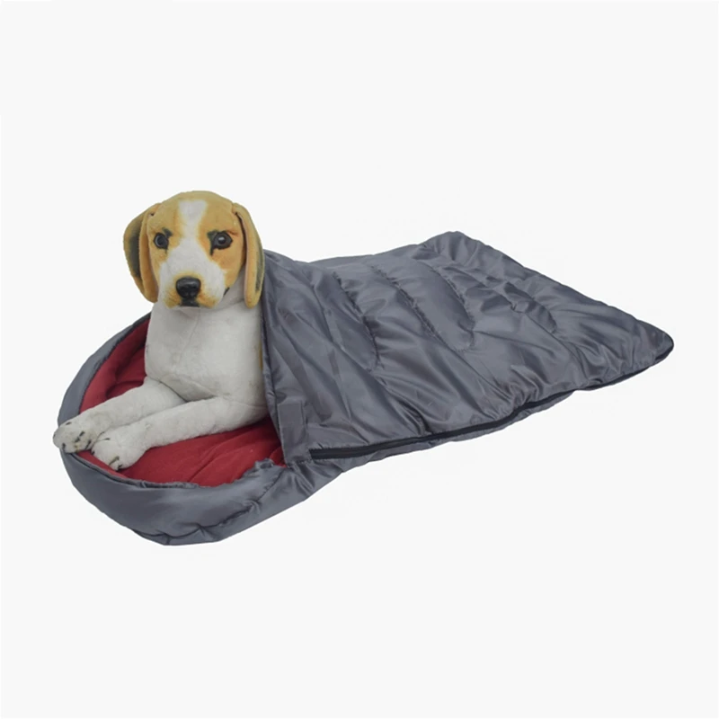 Envelope Pet Sleeping Bag Warm Fleece Lined Waterproof Wear-resistant Dog Bed For Traveling Camping Outdoor | Дом и сад