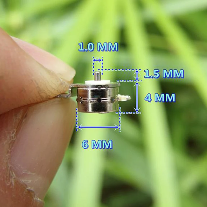 Микро Мини 6 мм 2-фазный 4-проводной точность Шаговый двигатель крошечные 6mmx4mm шаговый двигатель