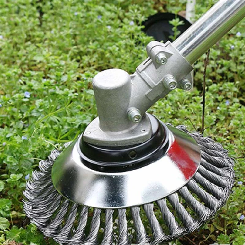 best cordless leaf blower 15cm Steel Wire Wheel Garden Weed Brush Lawn Mower Grass Eater Trimmer Brush Cutter Tools Garden Grass Trimmer Head Weed Brush pretty gardening gloves