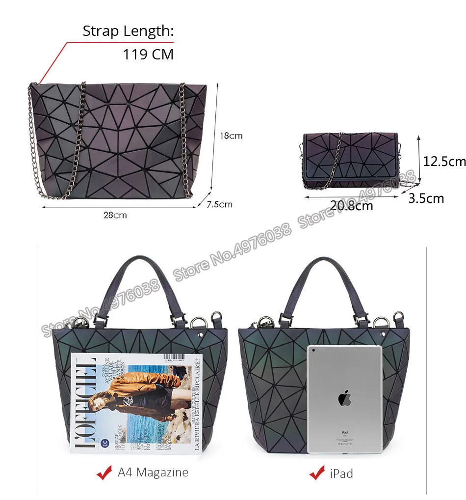 Frauen Diamant Tasche - Geometrische Schulter Tasche