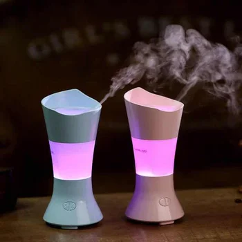 

Aromatic diffuser100ml Flower Vase Aroma Diffuser Essential Oil Humidifier with LED Lights for Home Aromatherapy Diffuser