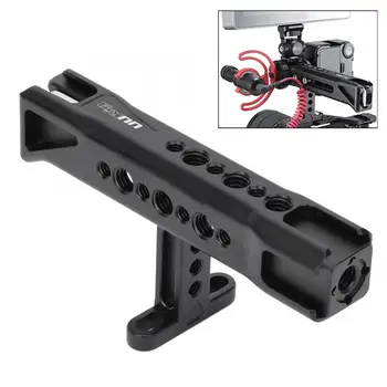

photo studio UURig R018 Aluminium Alloy Universal Rig Top Handle Hand Grip with 3 Cold Shoe 1/4 Screw Hole Accessories for DSLR