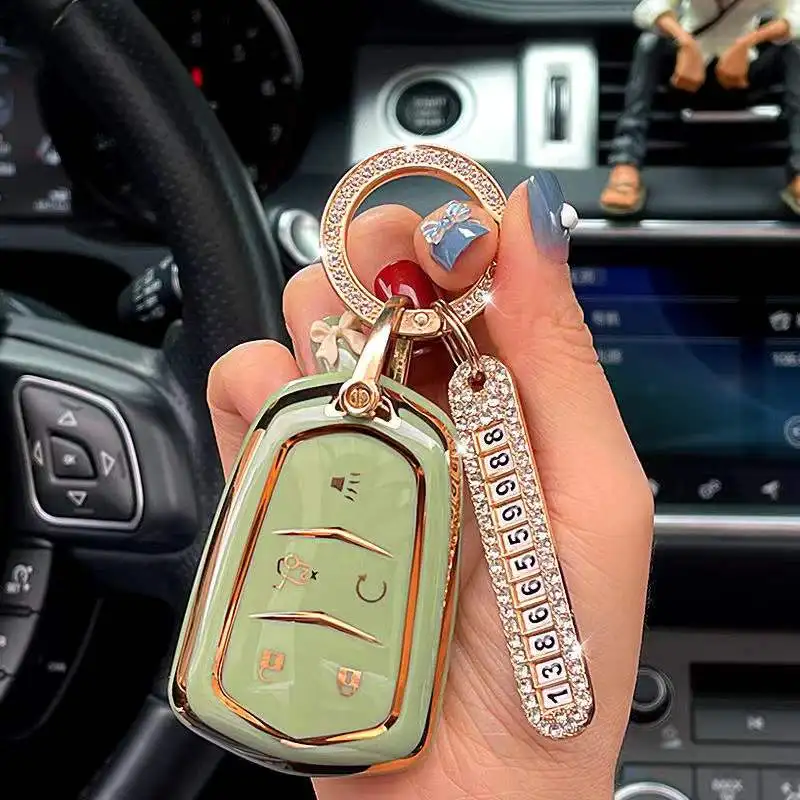 Cover Chiave/telecomando per Cadillac XT5 XT4/XTS XT6Key Bag CT4 CT5 CT6 ATS-L - H46d8691d029c4c8199d010d2aea75d43B