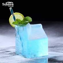 340 мл стеклянная чаша коробка для молока кофейные чашки креативная бутылка для сока прозрачный стеклянный подарок