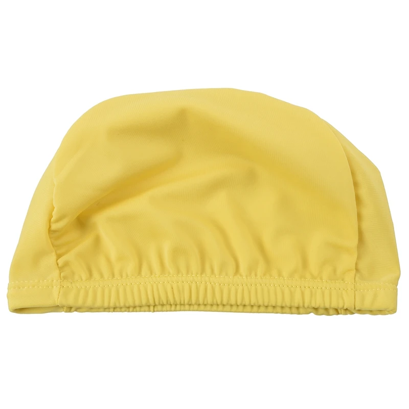 yellow swimming cap