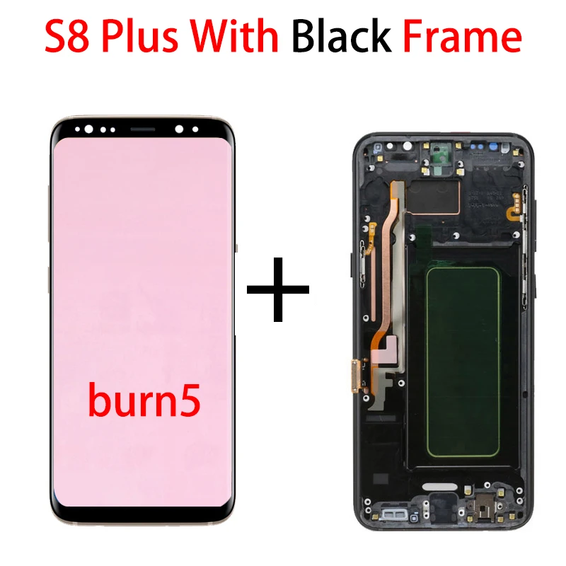 mobile phone lcd screens Original For Samsung Galaxy S8 plus G955 G955F g955u S8plus Lcd Display With Touch Screen Digitizer 6.2'' AMOLED burn shadow screen for lcd phone cell Phone LCDs