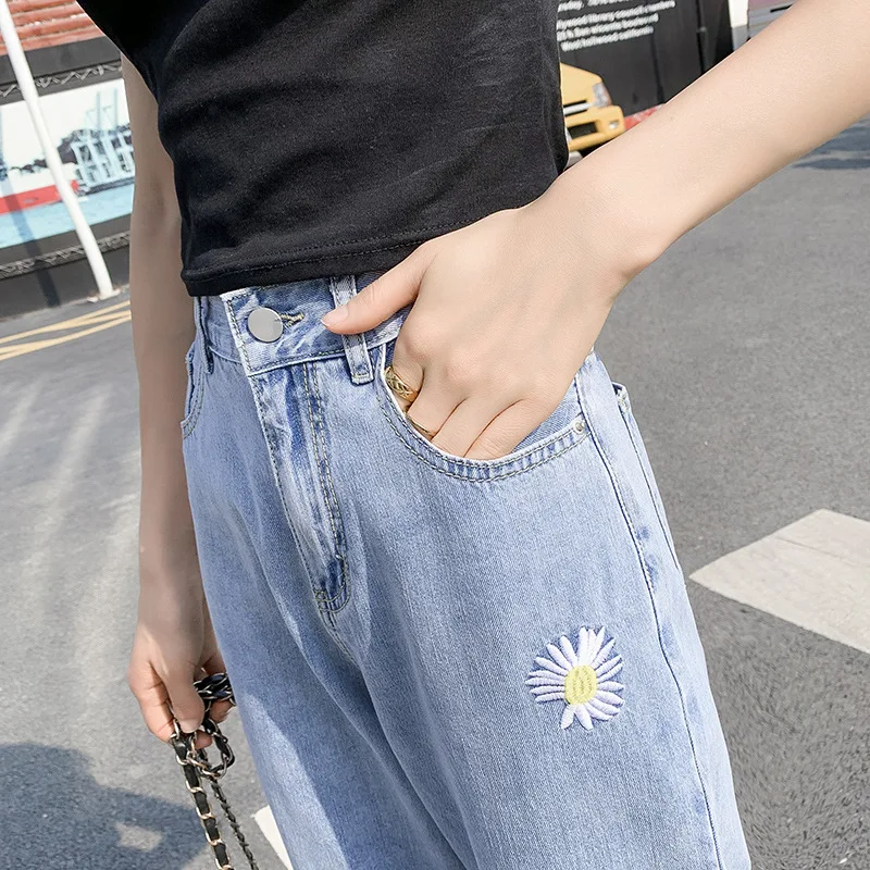 Jeans for women High Waist Slim Straight Ankle-Length Pants Jeans Woman 2020