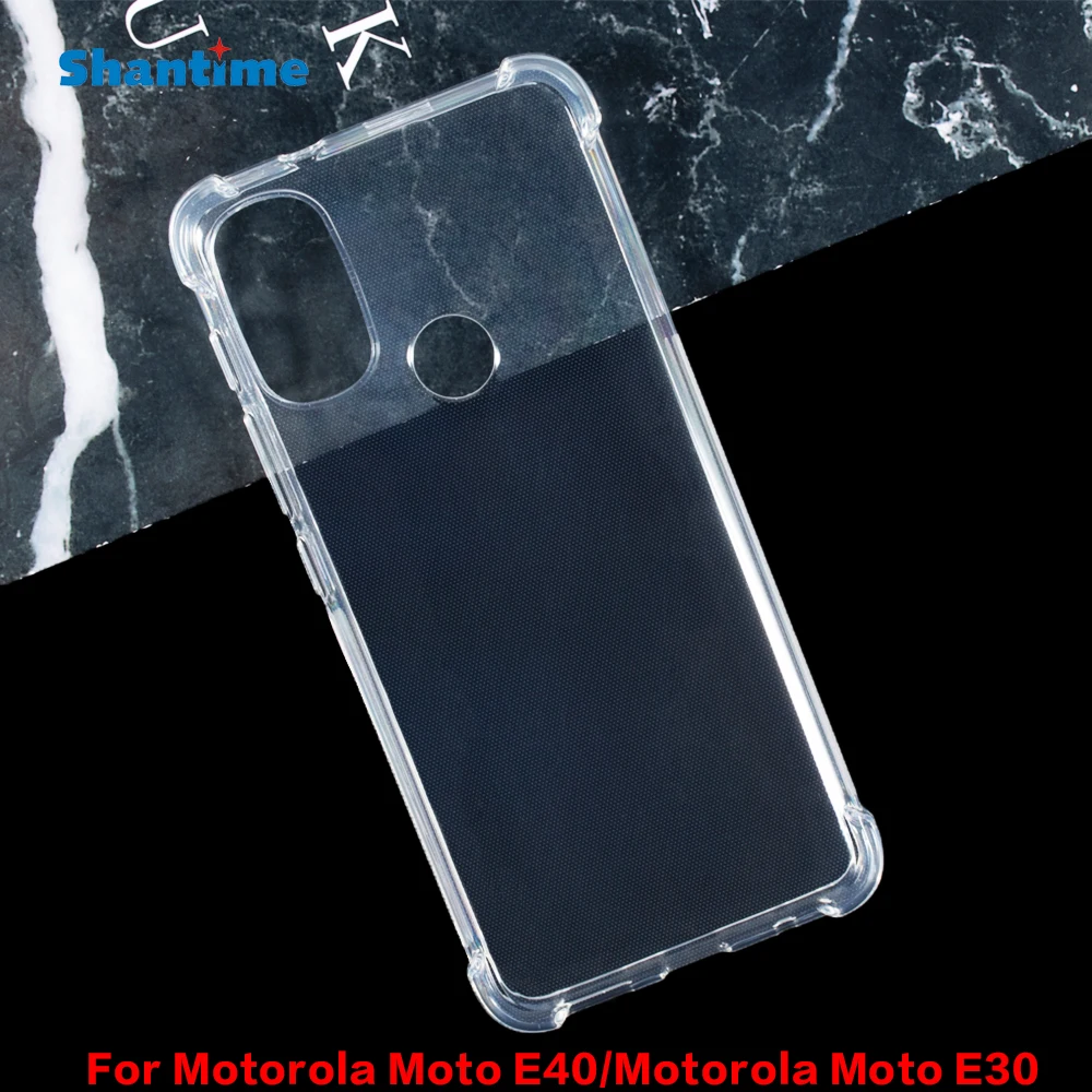 Funda ultrafina para Motorola Moto E40, cristal transparente, tecnología de absorción de suave, TPU, para Motorola Moto E30|Fundas antigolpes para teléfono| - AliExpress