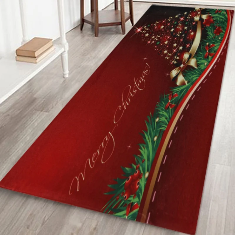 Merry Christmas коврик с буквенным принтом Коврик противоскользящий напольный коврик для кухни спальни гостиной спальни комнаты Новогоднее украшение