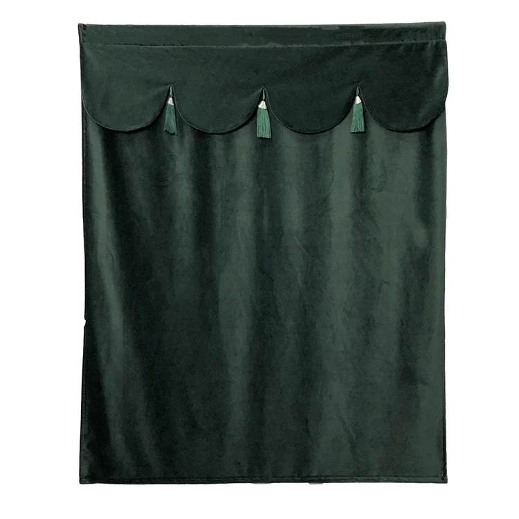 Dark Green Роскошная Европейская бархатная дверная занавеска, одноцветная дверная занавеска, занавеска для ванной комнаты, занавеска, занавеска для кухни - Цвет: Dark Green